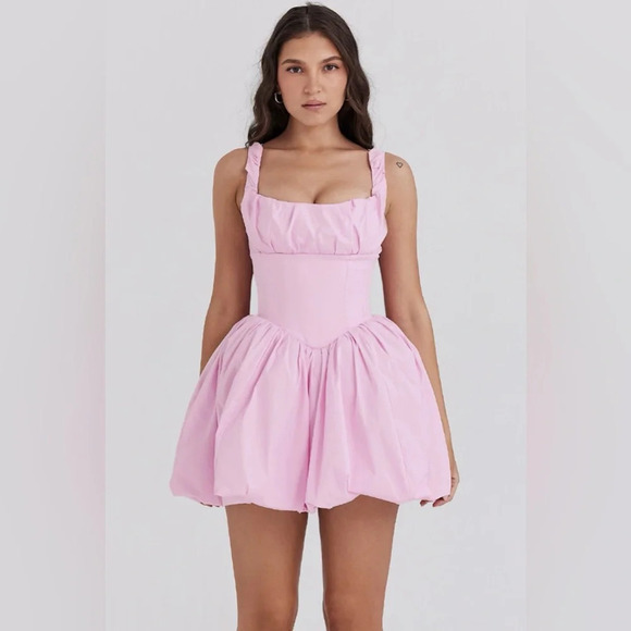 House of CB Le Puff Cotton Candy Cotton Tulle Mini Dress - Picture 2 of 10